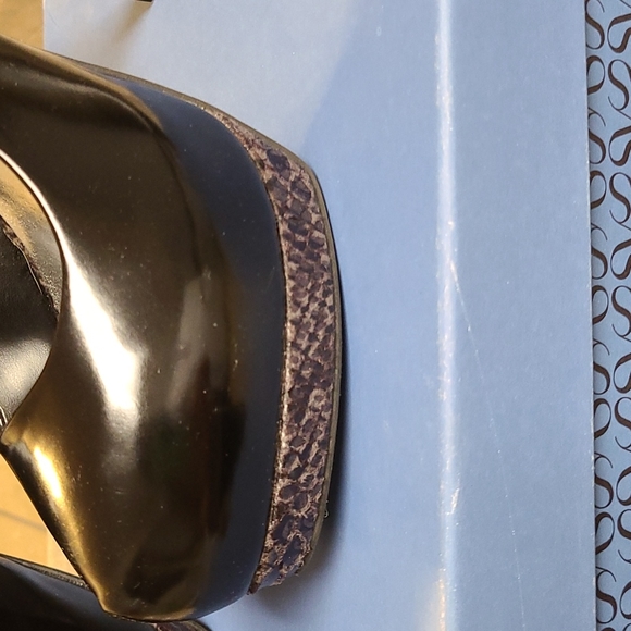 Simply Vera Vera Wang Melrose Heels w/Faux Snakeskin Platform SZ 6.5 NWT - Picture 5 of 13